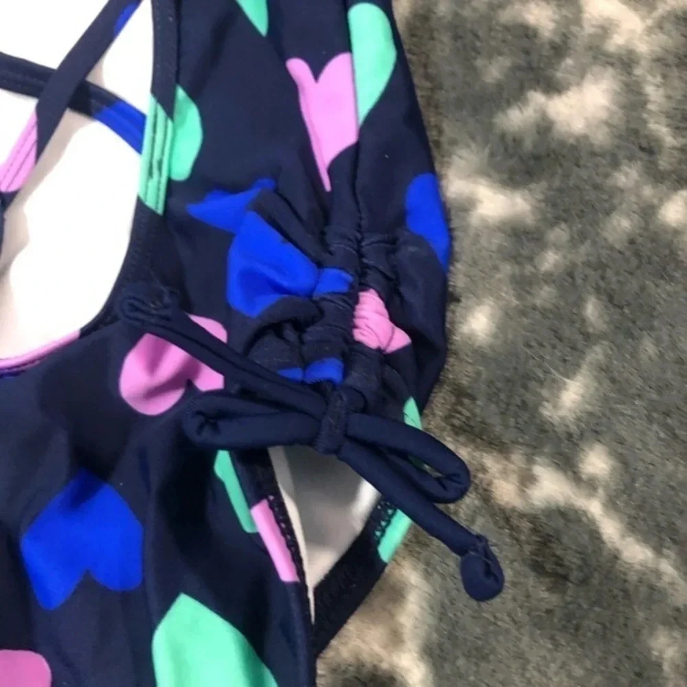 Nwt infant Navy hearts 1pc swimsuit
